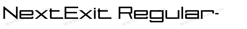 NextExit Regular字体转换